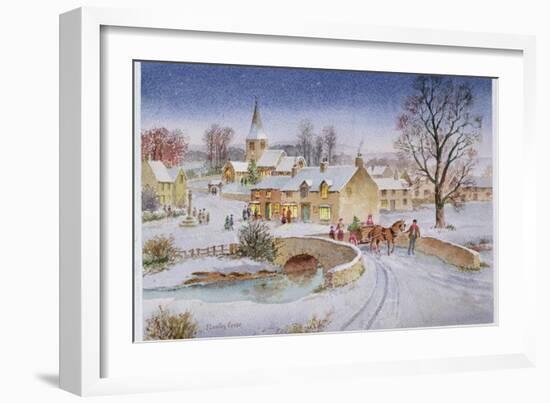 Christmas Eve in the Village-Stanley Cooke-Framed Giclee Print