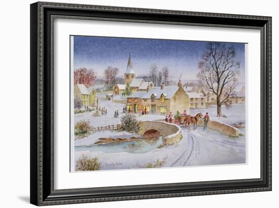 Christmas Eve in the Village-Stanley Cooke-Framed Giclee Print