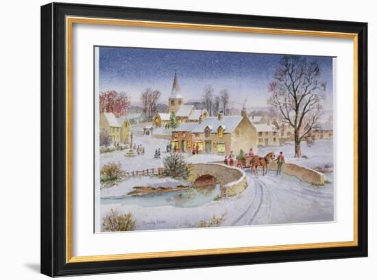 Christmas Eve in the Village-Stanley Cooke-Framed Giclee Print