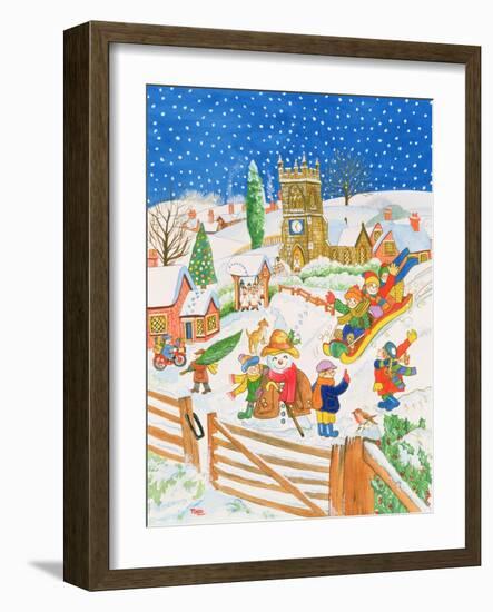 Christmas Eve in the Village-Tony Todd-Framed Giclee Print