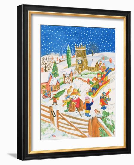 Christmas Eve in the Village-Tony Todd-Framed Giclee Print