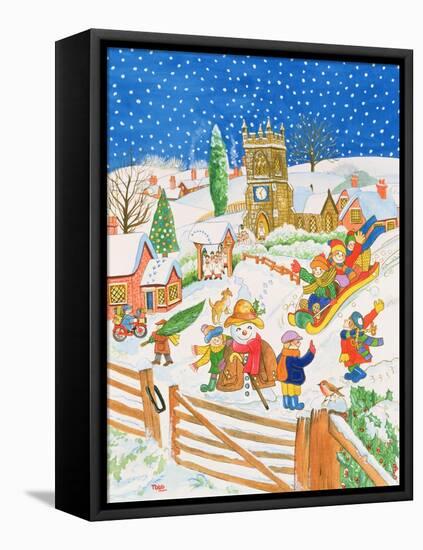 Christmas Eve in the Village-Tony Todd-Framed Premier Image Canvas