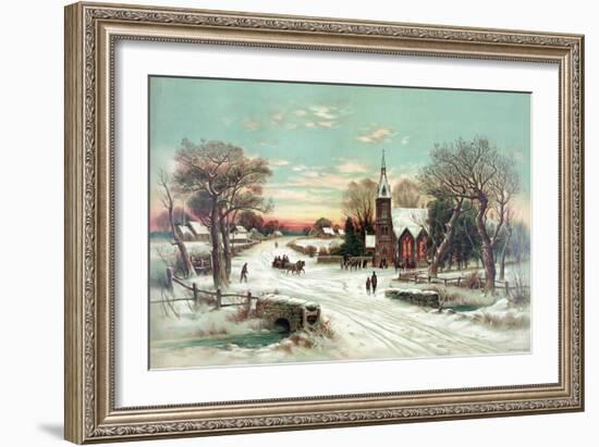 Christmas Eve Mass-Science Source-Framed Giclee Print