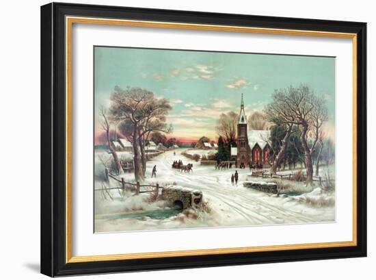 Christmas Eve Mass-Science Source-Framed Giclee Print