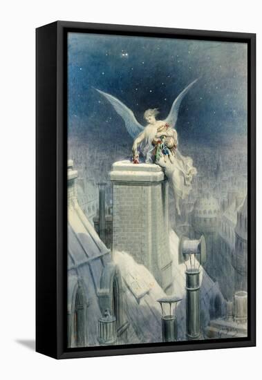 Christmas Eve-Gustave Doré-Framed Premier Image Canvas