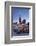 Christmas fair at Roemer, Roemerberg square, Nikolaikirche church, Frankfurt, Hesse, Germany, Europ-Markus Lange-Framed Photographic Print