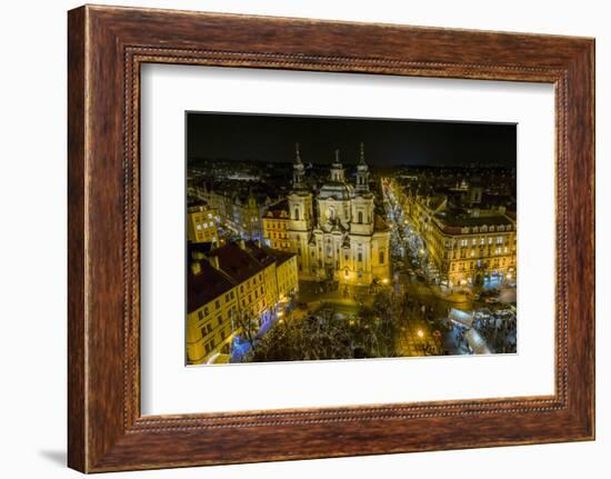 Christmas Fair in the Old Town Market in Prague, Czech Republic, Europe-P. Widmann-Framed Photographic Print