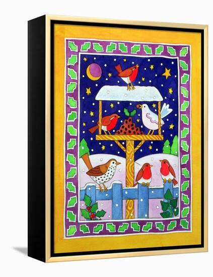 Christmas Feast for the Birds-Cathy Baxter-Framed Premier Image Canvas