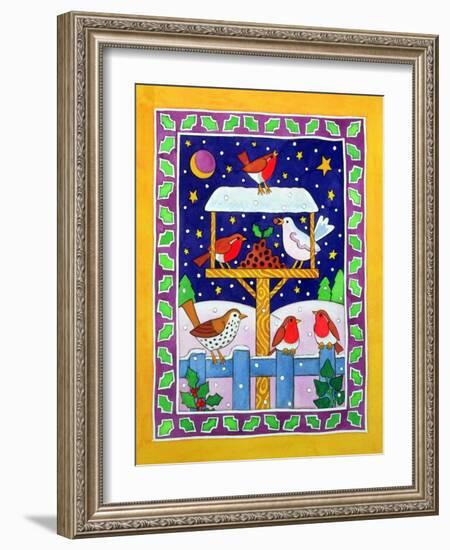 Christmas Feast for the Birds-Cathy Baxter-Framed Giclee Print