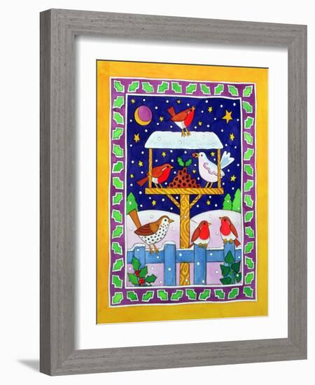 Christmas Feast for the Birds-Cathy Baxter-Framed Giclee Print