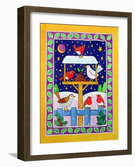 Christmas Feast for the Birds-Cathy Baxter-Framed Giclee Print