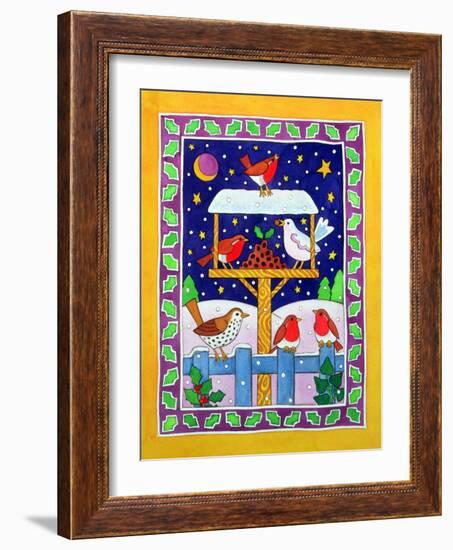 Christmas Feast for the Birds-Cathy Baxter-Framed Giclee Print