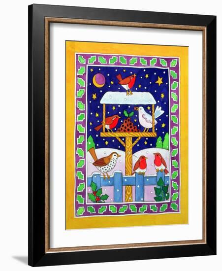 Christmas Feast for the Birds-Cathy Baxter-Framed Giclee Print