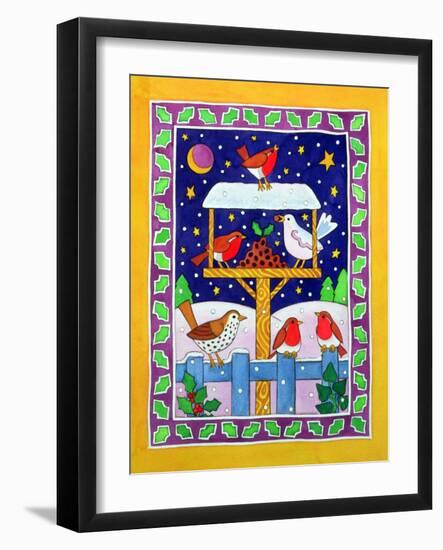 Christmas Feast for the Birds-Cathy Baxter-Framed Giclee Print
