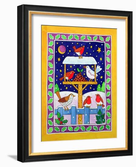 Christmas Feast for the Birds-Cathy Baxter-Framed Giclee Print