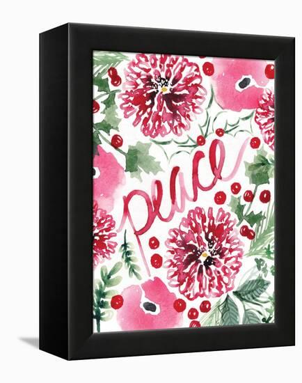 Christmas Floral I-Sara Berrenson-Framed Stretched Canvas