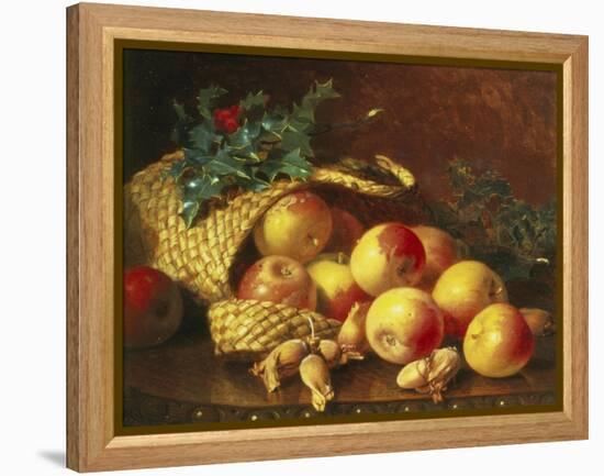 Christmas Fruit and Nuts-Eloise Harriet Stannard-Framed Premier Image Canvas