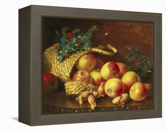 Christmas Fruit and Nuts-Eloise Harriet Stannard-Framed Premier Image Canvas