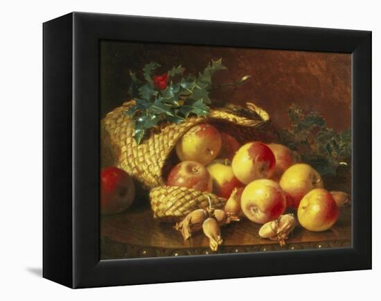 Christmas Fruit and Nuts-Eloise Harriet Stannard-Framed Premier Image Canvas