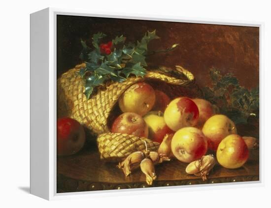 Christmas Fruit and Nuts-Eloise Harriet Stannard-Framed Premier Image Canvas