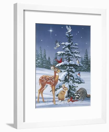 Christmas Gathering-William Vanderdasson-Framed Premium Giclee Print