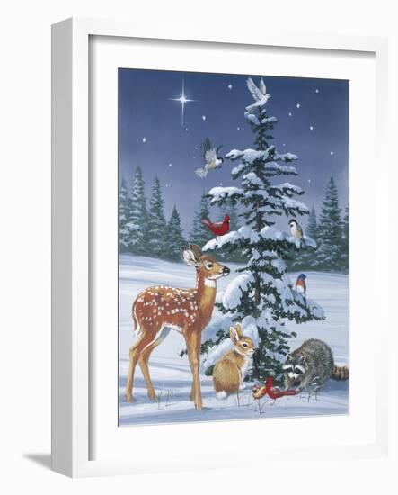Christmas Gathering-William Vanderdasson-Framed Premium Giclee Print