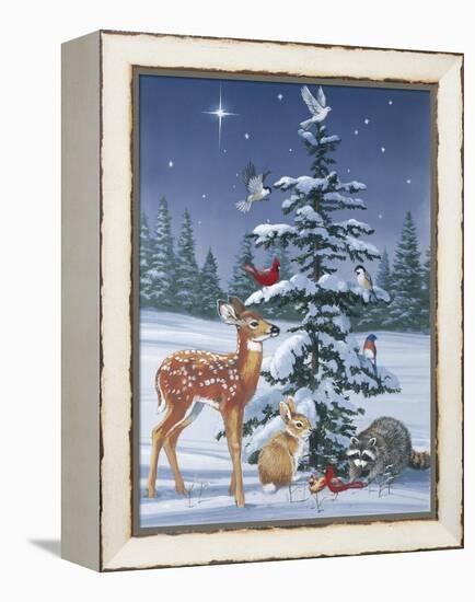 Christmas Gathering-William Vanderdasson-Framed Premier Image Canvas