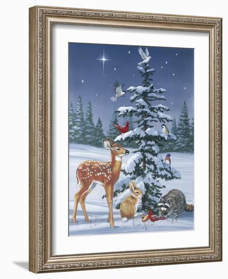 Christmas Gathering-William Vanderdasson-Framed Giclee Print