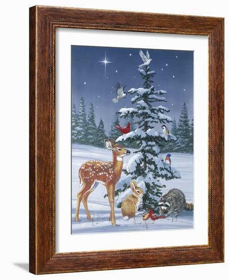 Christmas Gathering-William Vanderdasson-Framed Giclee Print