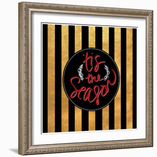 Christmas Gold III-Sd Graphics Studio-Framed Art Print