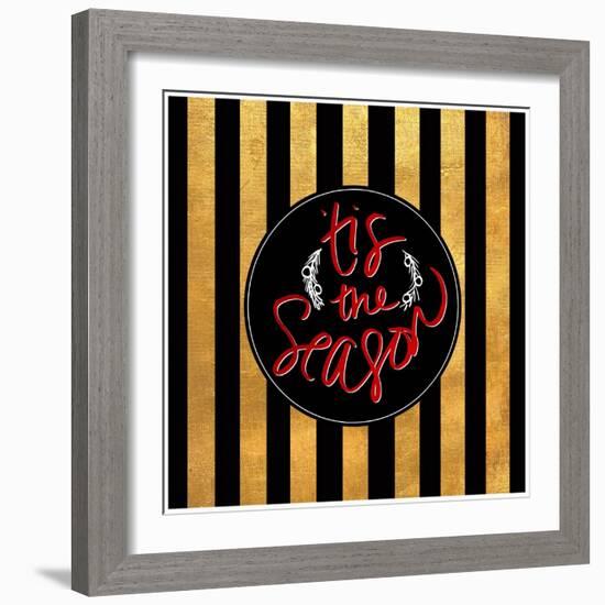 Christmas Gold III-Sd Graphics Studio-Framed Art Print