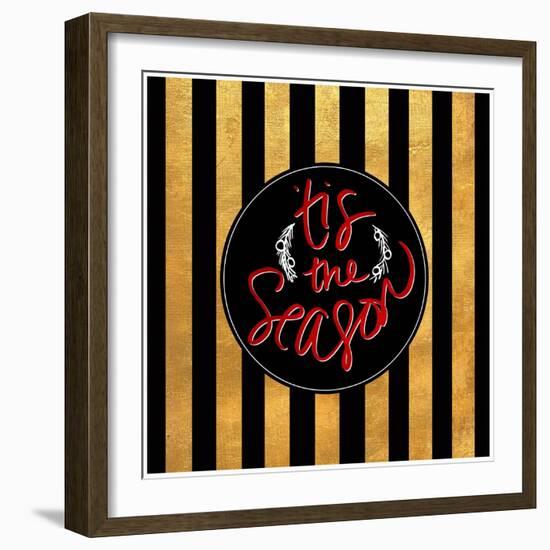 Christmas Gold III-Sd Graphics Studio-Framed Art Print