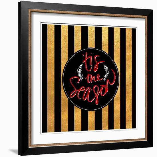 Christmas Gold III-Sd Graphics Studio-Framed Art Print