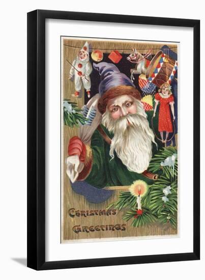 Christmas Greetings Postcard-null-Framed Giclee Print