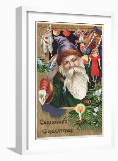 Christmas Greetings Postcard-null-Framed Giclee Print