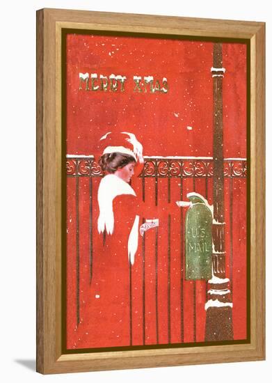 Christmas Greetings-C. Coles Phillips-Framed Stretched Canvas