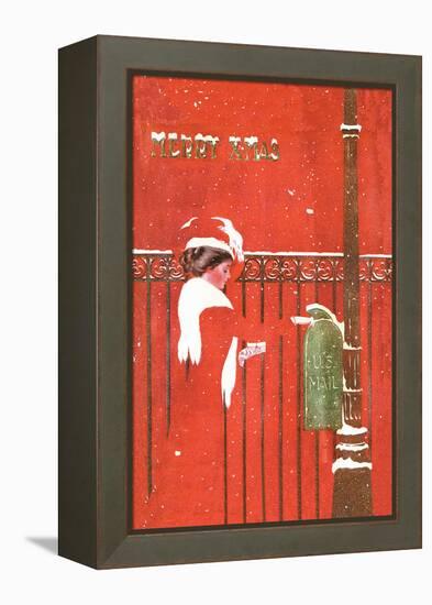 Christmas Greetings-C. Coles Phillips-Framed Stretched Canvas