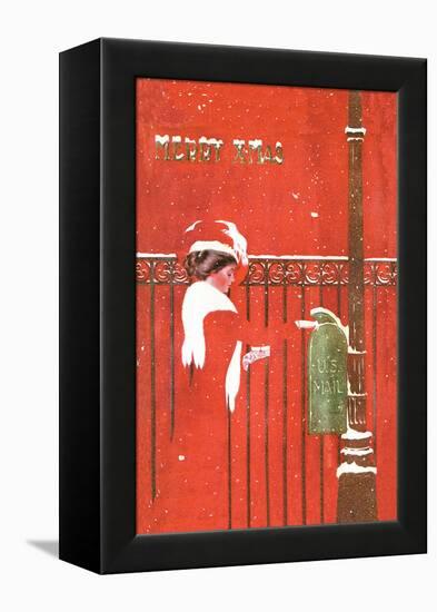 Christmas Greetings-C. Coles Phillips-Framed Stretched Canvas