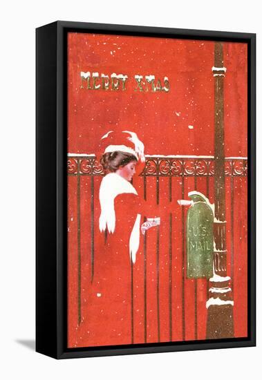 Christmas Greetings-C. Coles Phillips-Framed Stretched Canvas