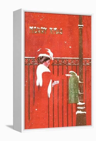 Christmas Greetings-C. Coles Phillips-Framed Stretched Canvas