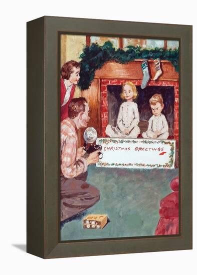 Christmas Greetings-Amos Sewell-Framed Stretched Canvas