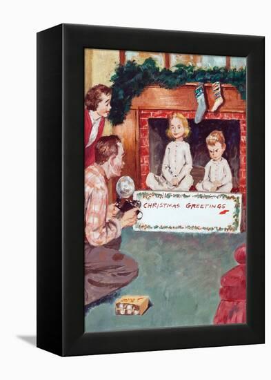 Christmas Greetings-Amos Sewell-Framed Stretched Canvas