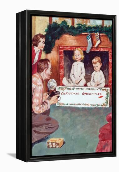 Christmas Greetings-Amos Sewell-Framed Stretched Canvas