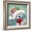 Christmas Grey Bear-MAKIKO-Framed Giclee Print