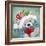 Christmas Grey Bear-MAKIKO-Framed Giclee Print