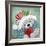 Christmas Grey Bear-MAKIKO-Framed Giclee Print