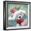 Christmas Grey Bear-MAKIKO-Framed Giclee Print