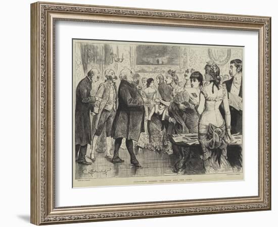 Christmas Guests, the Lion and the Lamb-Frederick Barnard-Framed Giclee Print