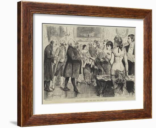 Christmas Guests, the Lion and the Lamb-Frederick Barnard-Framed Giclee Print