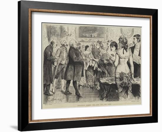 Christmas Guests, the Lion and the Lamb-Frederick Barnard-Framed Giclee Print